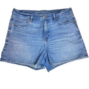 American Eagle Strigid Short Women's Sz 10 Light Wash Denim High Waisted